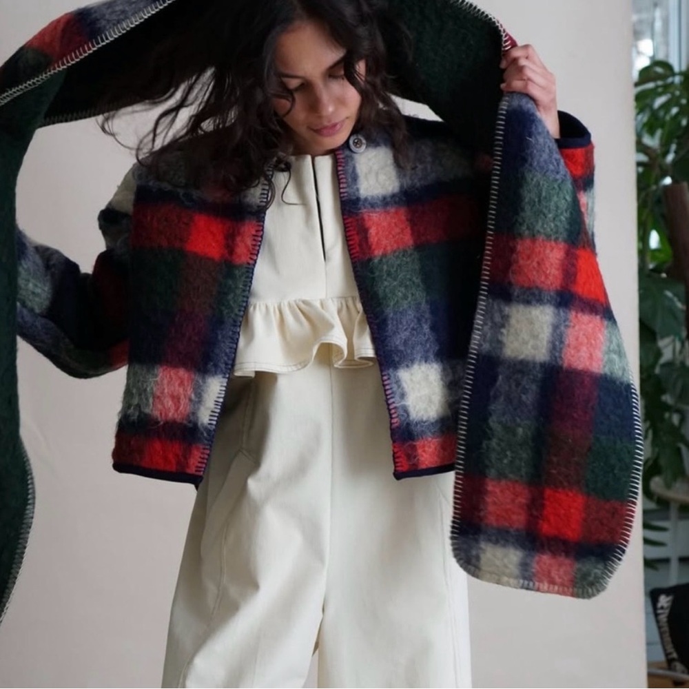 Proche Wool Plaid Jacket